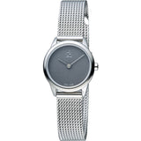  Shop Authentic Calvin Klein Minimal Grey Dial Silver Mesh Bracelet Watch for Women - K3M2312X - Luxxuri