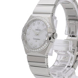  Shop Authentic Omega Constellation Quartz Diamonds Silver Dial Silver Steel Strap Watch for Women - 123.15.27.60.55.004 - Luxxuri
