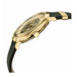  Shop Authentic Versace V-Circle Manifesto Gold Dial Black Leather Strap Watch for Men - VBQ030017 - Luxxuri