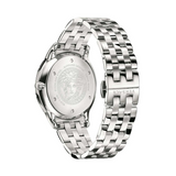  Shop Authentic Versace Univers Analog Black Dial Silver Steel Strap Watch for Men - VEBK00418 - Luxxuri