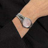  Shop Authentic Gucci G Timeless Diamonds Mother of Pearl Pink Dial Silver Steel Strap Watch for Women - YA1265062 - Luxxuri