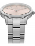  Shop Authentic Daniel Wellington Iconic Link Pink Dial Silver Steel Strap Watch For Women - DW00100327 - Luxxuri