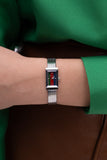  Shop Authentic Gucci G Frame Quartz Diamonds Green & Red Mother of Pearl Dial Silver Mesh Bracelet Watch For Women - YA147510 - Luxxuri