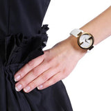  Shop Authentic Gucci G Interlocking White Dial White Leather Strap Watch For Women - YA133327 - Luxxuri