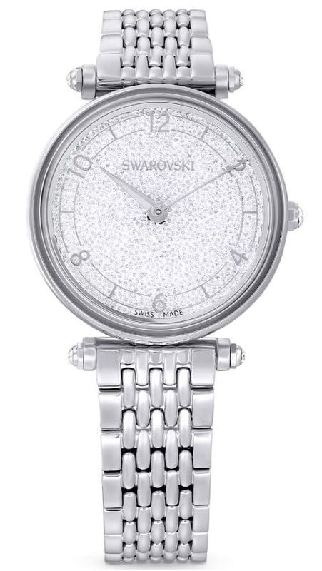  Shop Authentic Swarovski Crystalline Wonder Silver Dial Silver Steel Strap Watch for Women - 5656929 - Luxxuri