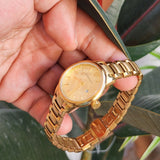  Shop Authentic Burberry The Classic Champagne Dial Gold Steel Strap Watch for Women - BU10109 - Luxxuri