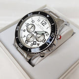  Shop Authentic Marc Jacobs Rock Chronograph White Dial Silver Steel Strap Watch for Men - MBM5027 - Luxxuri