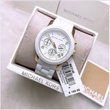 Shop Authentic Michael Kors Runway White Dial White Steel Strap Watch for Women - MK5145 - Luxxuri