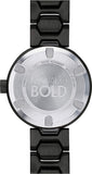  Shop Authentic Movado Bold Crystals Black Dial Black Steel Strap Watch for Women - 3600576 - Luxxuri