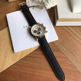  Shop Authentic Versace V-Ray Chronograph White Dial Black Leather Strap Watch for Men - VDB040014 - Luxxuri