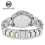  Shop Authentic Michael Kors Brecken Chronograph Blue Dial Two Tone Steel Strap Watch For Men - MK8437 - Luxxuri