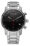  Shop Authentic Calvin Klein City Chronograph Black Dial Silver Steel Strap Watch for Men - K2G27141 - Luxxuri
