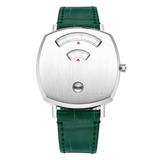  Shop Authentic Gucci Grip Quartz Silver Dial Green Leather Strap Watch For Women - YA157404 - Luxxuri