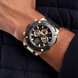  Shop Authentic Guess Navigator Chronograph Black Dial Black Rubber Strap Watch for Men - GW0264G3 - Luxxuri