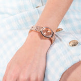  Shop Authentic Guess Crystal Clear Rose Gold Dial Rose Gold Steel Strap Watch for Women - GW0470L3 - Luxxuri