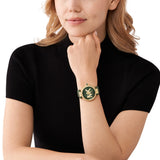  Shop Authentic Michael Kors Parker Green Dial Green Leather Strap Watch For Women - MK4724 - Luxxuri