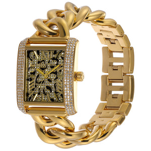  Shop Authentic Michael Kors Emery Three Hand Leopard Print Gold Dial Gold Steel Strap Watch For Women - MK7437 - Luxxuri