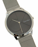  Shop Authentic Calvin Klein Minimal Grey Dial Silver Mesh Bracelet Watch for Women - K3M2212X - Luxxuri