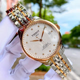  Shop Authentic Tissot Le Locle Powermatic 80 Diamonds Silver Dial Two Tone Steel Strap Watch For Men - T006.407.22.036.01 - Luxxuri