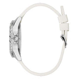  Shop Authentic Guess Swirl Quartz Silver Dial White Silicone Strap Watch for Women - W1096L1 - Luxxuri