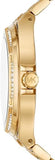  Shop Authentic Michael Kors Lennox Three Hand Crystals Gold Dial Two Tone Steel Strap Watch For Women - MK7284 - Luxxuri