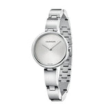  Shop Authentic Calvin Klein Wavy Silver Dial Silver Steel Strap Watch for Women - K9U23146 - Luxxuri