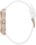  Shop Authentic Guess Sport Multifunction Crystals Rose Gold Dial White Rubber Strap Watch For Women - GW0439L3 - Luxxuri