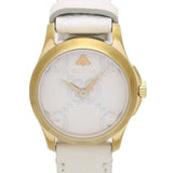  Shop Authentic Gucci G Timeless Quartz White Dial White Leather Strap Watch For Women - YA126580A - Luxxuri