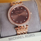  Shop Authentic Michael Kors Darci Brown Dial Rose Gold Stainless Steel Strap Watch for Women - MK3217 - Luxxuri