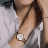  Shop Authentic Emporio Armani Gianni T-Bar Quartz White Dial Rose Gold Steel Strap Watch For Women - AR11267 - Luxxuri