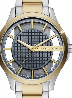  Shop Authentic Armani Exchange Hampton Chronograph Grey Dial Two Tone Steel Strap Watch For Men - AX2403 - Luxxuri