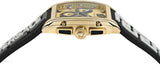  Shop Authentic Versace Dominus Chronograph Gold Dial Black Silicone Strap Watch For Men - VE6H00223 - Luxxuri