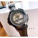  Shop Authentic Maserati Potenza Automatic Black Dial Black Leather Strap Stainless Steel Watch For Men - R8821119006 - Luxxuri