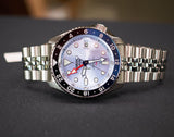  Shop Authentic Seiko 5 Sports Automatic GMT SKX Sports Style Asia Exclusive Limited Edition Ice Blue Dial Silver Steel Strap Watch For Men - SSK029K1 - Luxxuri
