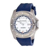  Shop Authentic Tommy Hilfiger Windsurf White Dial Blue Rubber Strap Watch for Men - 1791113 - Luxxuri