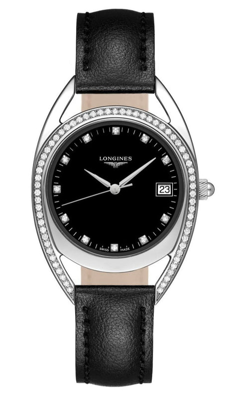  Shop Authentic Longines Equestrian Arche Quartz Diamond Black Dial Watch for Women - L6.136.0.57.0 - Luxxuri