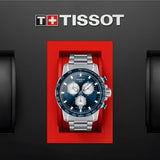  Shop Authentic Tissot Supersport Chrono Blue Dial Silver Steel Strap Watch For Men - T125.617.11.041.00 - Luxxuri