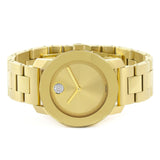  Shop Authentic Movado Bold Gold Dial Yellow Gold Steel Strap Watch for Women - 3600104 - Luxxuri
