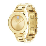  Shop Authentic Movado Bold Gold Dial Yellow Gold Steel Strap Watch for Women - 3600104 - Luxxuri