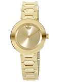  Shop Authentic Movado Bold Gold Dial Gold Steel Strap Watch For Women - 3600382 - Luxxuri