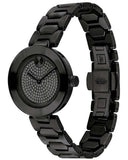  Shop Authentic Movado Bold Crystals Black Dial Black Steel Strap Watch for Women - 3600576 - Luxxuri