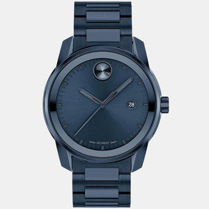  Shop Authentic Movado Bold Verso Blue Dial Blue Steel Strap Watch for Men - 3600862 - Luxxuri