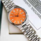  Shop Authentic Citizen Tsuyosa Automatic Orange Dial Silver Steel Strap Watch For Men - NJ0151-88Z - Luxxuri