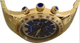 Shop Authentic Versace Classic Chronograph Quartz Blue Dial Gold Steel Strap Watch For Men - VEV700619 - Luxxuri