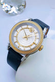 Shop Authentic Versace Viamond Quartz White Dial Blue Leather Strap Watch For Men - VEPO00120 - Luxxuri