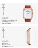  Shop Authentic Emporio Armani Gianni T Bar Two-Hand Mother of Pearl Dial Red Leather Strap Watch For Women - AR11467 - Luxxuri