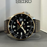  Shop Authentic Seiko 5 Sports SKX GMT Automatic Mocha Black Dial Brown Leather Strap Watch For Men - SSK036K1 - Luxxuri