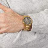  Shop Authentic Armani Exchange Banks Chronograph Black Dial Gold Steel Strap Watch For Men - AX1721 - Luxxuri