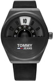  Shop Authentic Tommy Hilfiger Monogram Pop Quartz Black Dial Black Leather Strap Watch For Men - 1791773 - Luxxuri