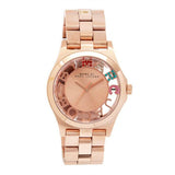  Shop Authentic Marc Jacobs Henry Skeleton Rose Gold Dial Rose Gold Steel Strap Watch for Women - MBM3264 - Luxxuri